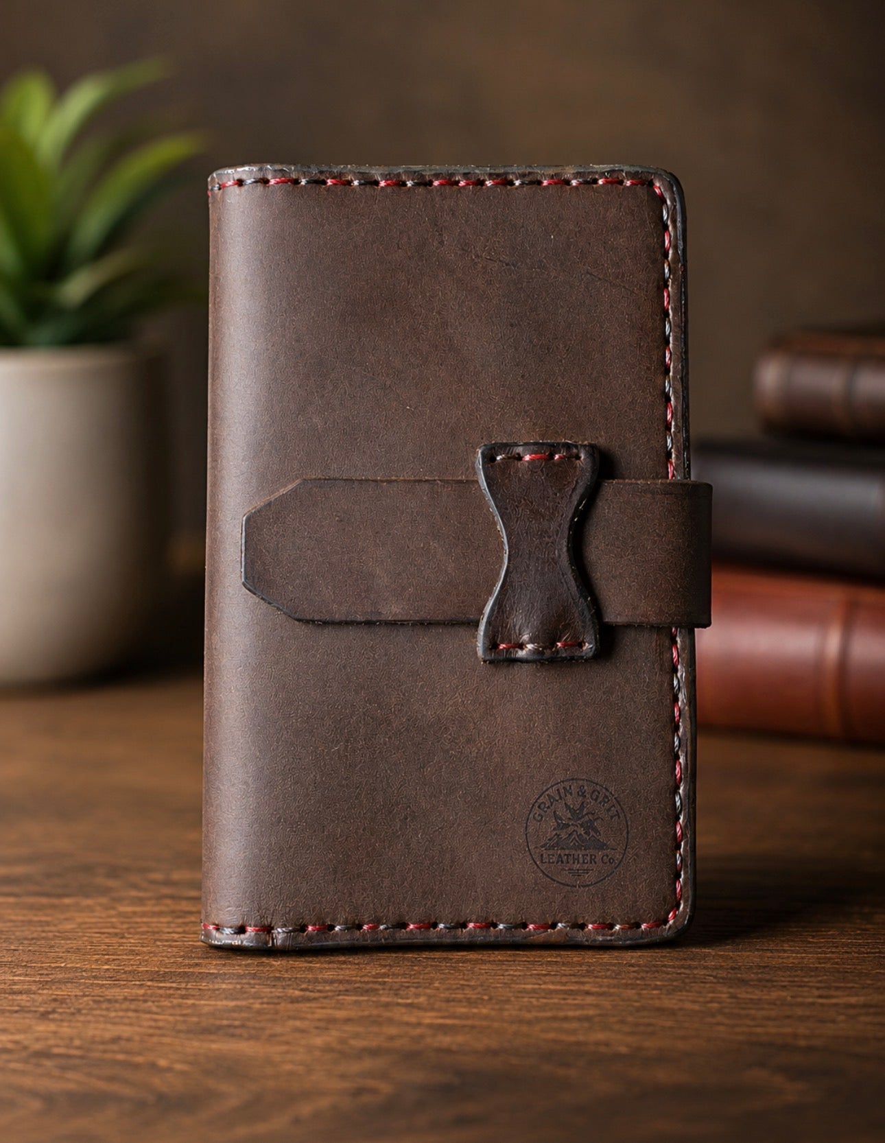 Grain & Grit Leather Co. Handmade Field Notes Cover – Limited Edition 1992 Leather Journal Wallet